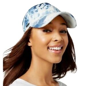 Steve Madden acid wash denim baseball cap hat